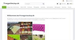 Desktop Screenshot of primagartenshop.de