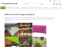 Tablet Screenshot of primagartenshop.de